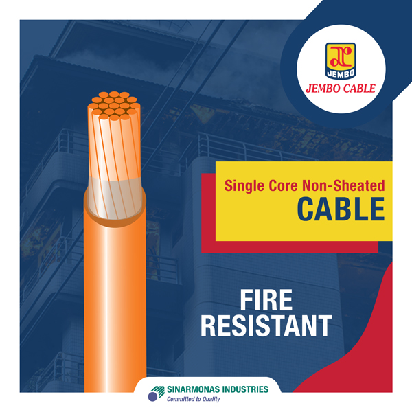 Kabel Fire Resistant Single Core Non-Sheated 450/750 V