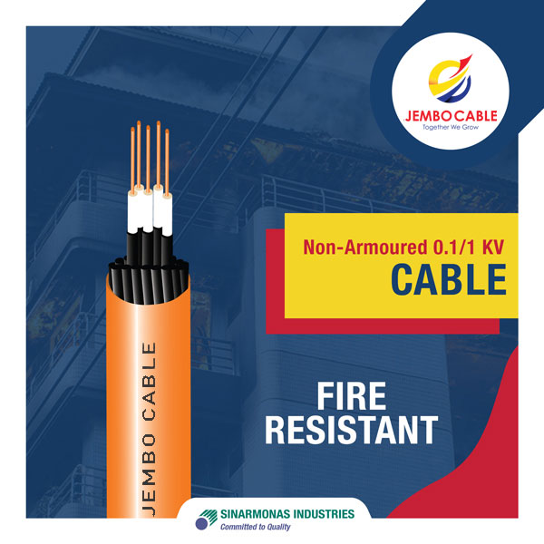 Kabel Fire Resistant Non-Armoured 0.1/1 KV