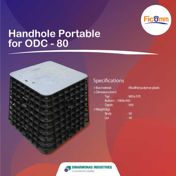 FTTH Ficomm - Handhole Portable for ODC-80