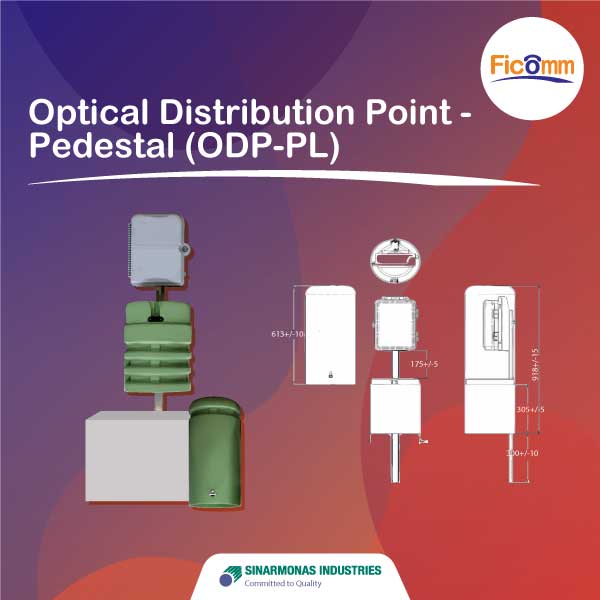 FTTH Ficomm - Optical Distribution Point - Pedestal (ODP-PL)